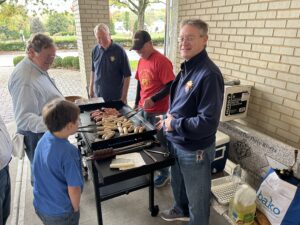 Grilling of Rosary Rally